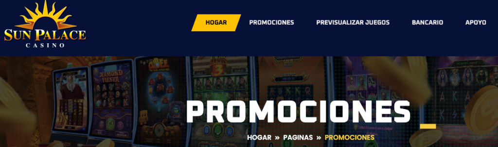 Promociones Sun Palace Casino
