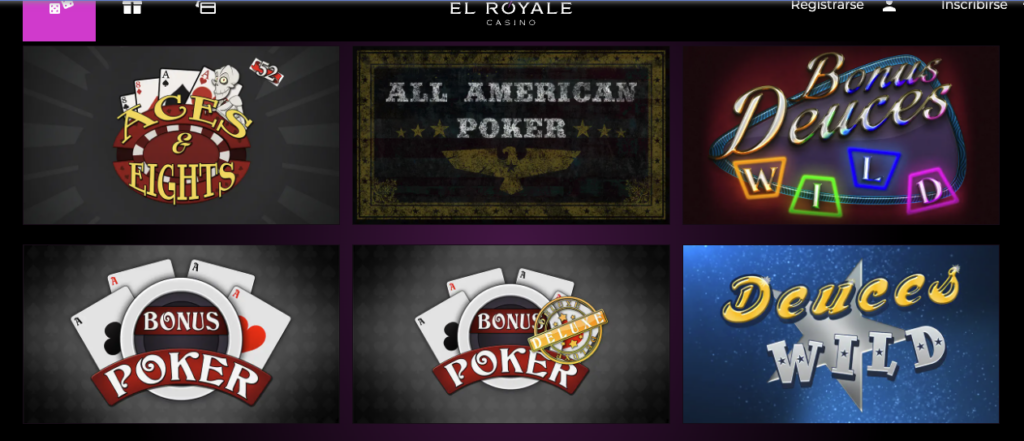 El Royale Casino Video Póker 